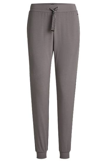 Joggingbukser BOSS Monogram Tracksuit Bottoms with Modal and Silk Grå | 50535841, 0