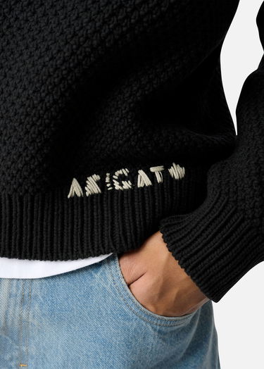 Sweater AXEL ARIGATO Block Knit Crew Neck Sweater Sort | A3331003, 5
