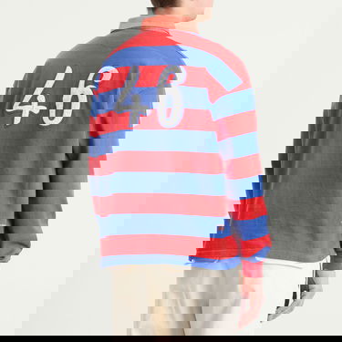 Skjorte Bode Bode Clubhouse Rugby Shirt, Size Large Rød | MRF25CS004, 3