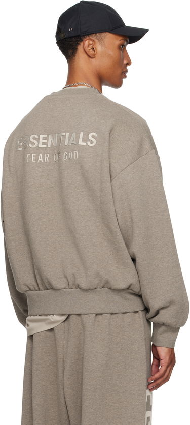 Sweatshirt Fear of God Fear of God ESSENTIALS Classic Fit Fleece Crewneck Sweatshirt Grå | 192SP252043F, 2