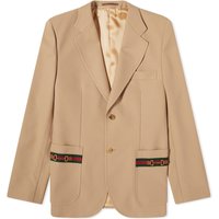 Jakke Gucci Tape Logo Blazer Beige | 756694-Z8BI6-2327, 1