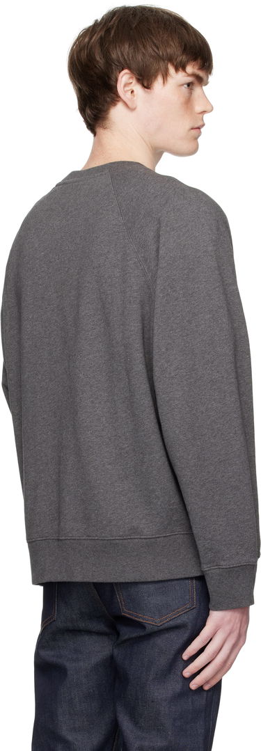 Sweatshirt MAISON KITSUNÉ Maison Kitsuné Fox Head Patch Oversize Sweatshirt Grå | PM00306KM0340, 2