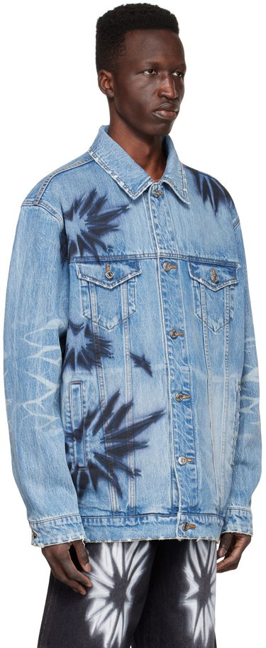 Jakke We11done We11done Tie-Dye Denim Jacket Blå | WD-DJ1-22-356-U-BL, 1