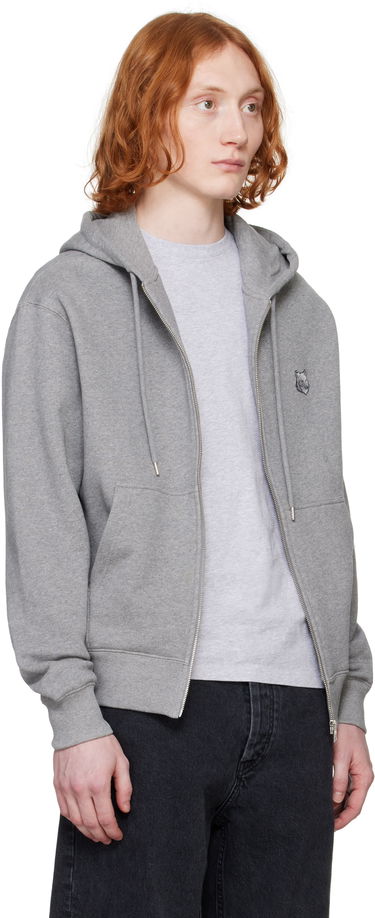 Sweatshirt MAISON KITSUNÉ Maison Kitsuné Fox Head Zip Hoodie Mørkeblå | MM00714KM0321, 4