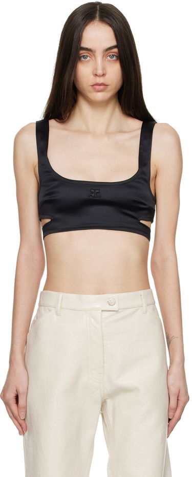 Tanktop Courrèges Courrèges Cutout Tank Top Sort | 322CBR014AC0017, 0
