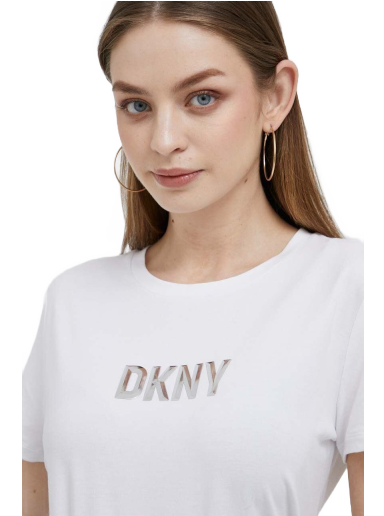 T-shirt DKNY Logo Tee Hvid | P3DHRDNA