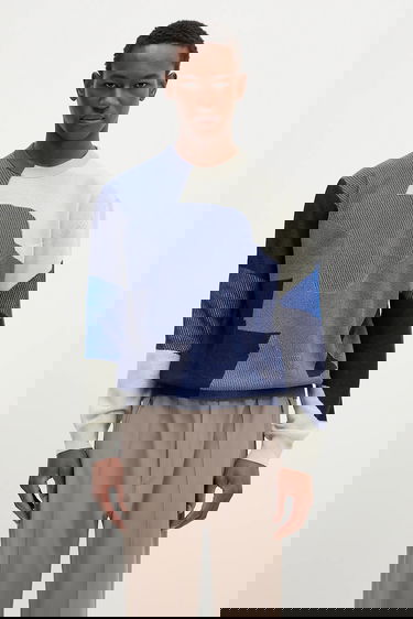 Sweater Paul Smith Paul Smith Abstract Panelled Knit Sweater Flerfarvet | M1R.266Z.P02684, 0