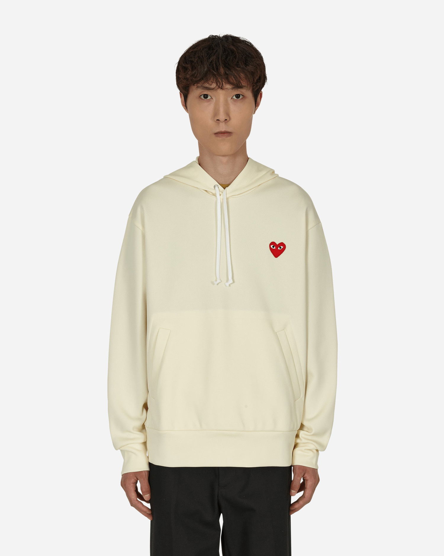 Sweatshirt Comme des Garçons Heart Hooded Sweatshirt Beige | P1T174 3, 0