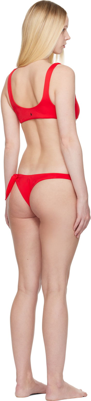 Badetøj The Attico Attico Self-Tie Bikini Rød | 250WBC00007 PAA094AA, 2