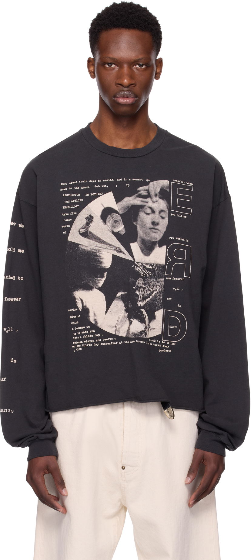 T-shirt Enfants Riches Déprimés Enfants Riches Déprimés 'Remember When' Long Sleeve Graphic T-Shirt Sort | 010-845