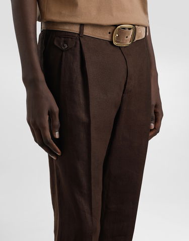 Bukser Dolce & Gabbana Dolce & Gabbana Linen Trousers 44 Brun | GV4EEZFU4JBM1213, 3