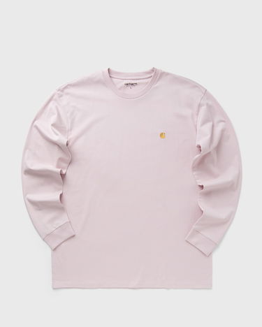 T-shirt Carhartt WIP Long Sleeve Chase T-Shirt Lyserød | I026392-2VA.XX, 0