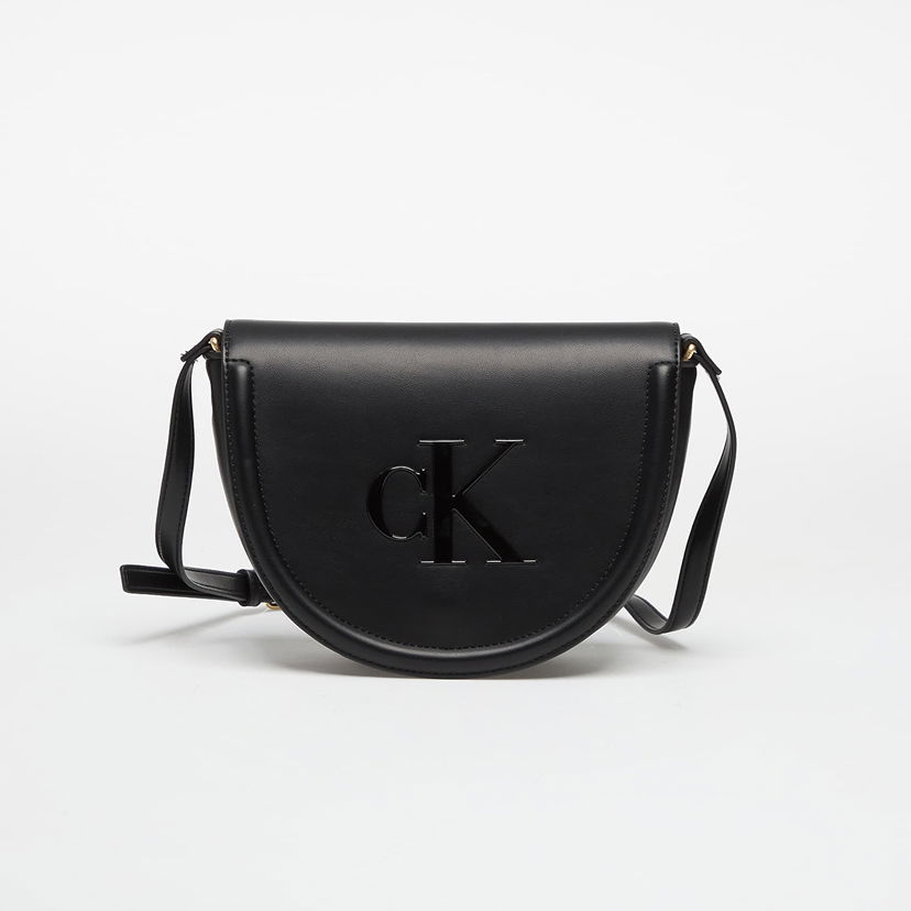 Skuldertaske CALVIN KLEIN Calvin Klein Bold Saddle Crossbody Bag Sort | LV04F3221G UB1