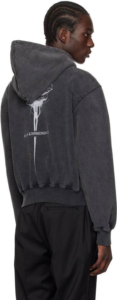 Sweatshirt Han Kjøbenhavn Han Kjobenhavn Rose Hoodie Sort | M-133219, 2