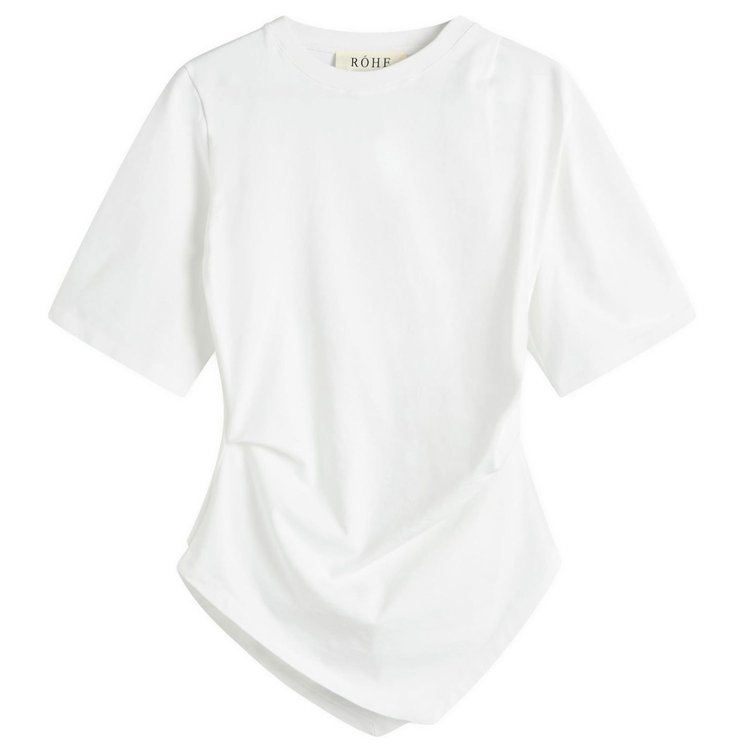 T-shirt Róhe Re-Invented Twisted T-Shirt Hvid | 416-20-206, 0