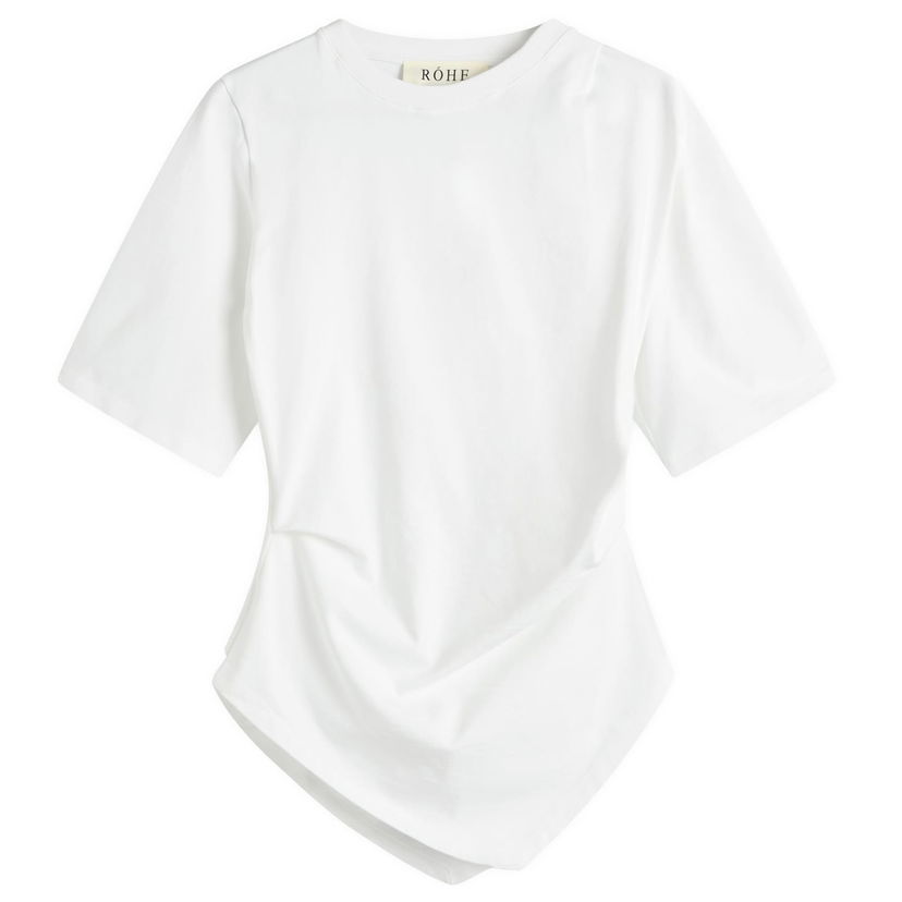 T-shirt Róhe Re-Invented Twisted T-Shirt Hvid | 416-20-206