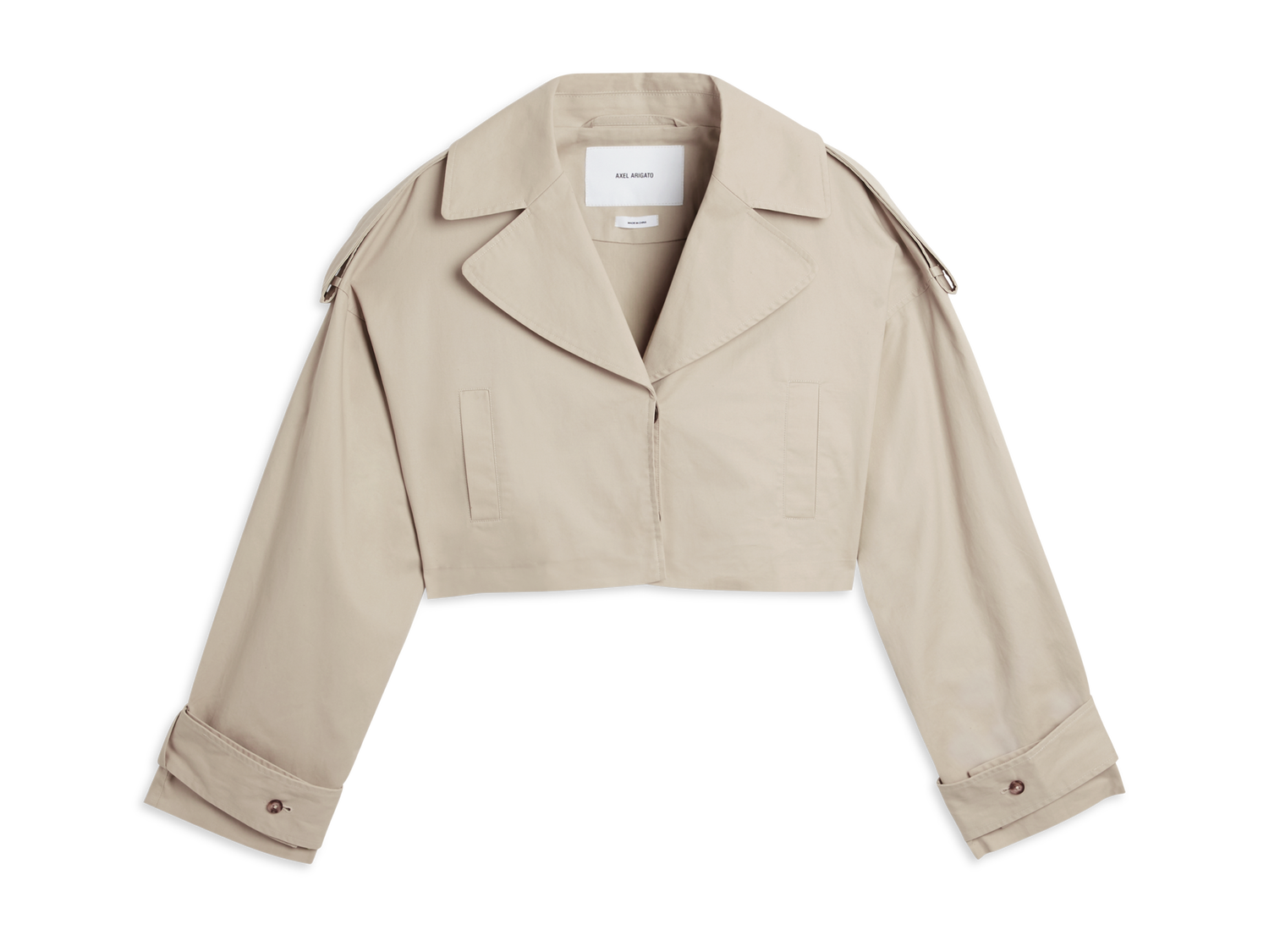Frakker AXEL ARIGATO Gaia Cropped Trench Coat Beige | A2130001, 1