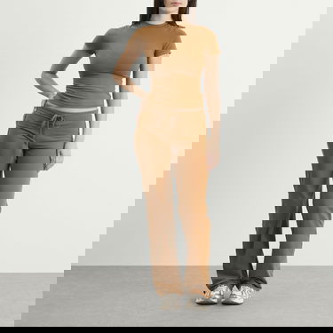 T-shirt SKIMS Cotton Jersey T-Shirt Brun | AP-TSH-0638-CHA, 4