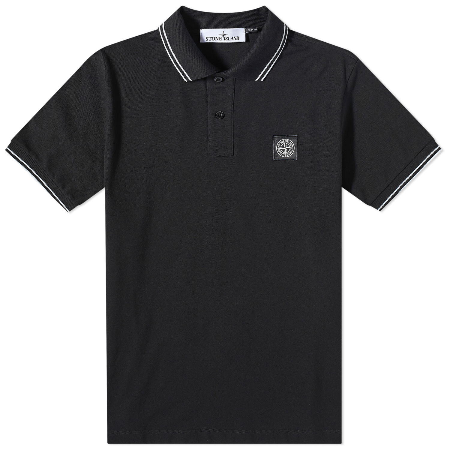 Polo skjorte Stone Island Patch Polo Sort | 10152SC18-A0029, 0