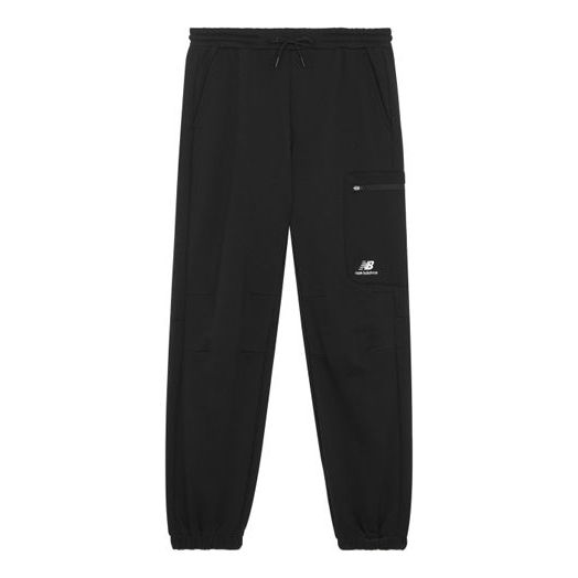 Joggingbukser New Balance Fleece Joggers With Logo Sort | 6LB42123-BK