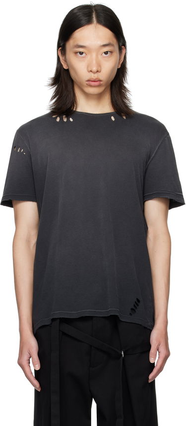 T-shirt Ann Demeulemeester Ann Demeulemeester Eternal Eagle Baptist Distressed T-Shirt Sort | B0013414-FA638-098, 0
