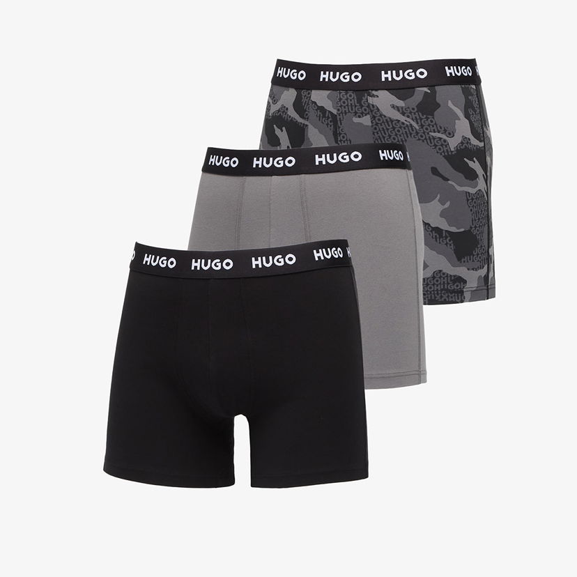 Boksere BOSS Boxerky Hugo Boxer Briefs 3-Pack Design Multicolor Sort | 50532559-960