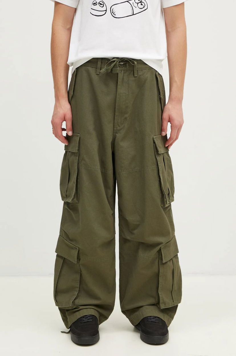 Cargo bukser Vans Premium Classics LX Baggy Cargo Pants Grøn | VN000HMYKCZ1