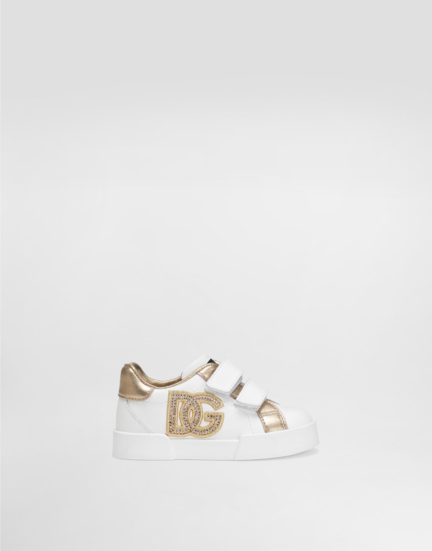 Tilbehør Dolce & Gabbana Dolce & Gabbana Calfskin Laminate First Steps 19-26 Hvid | DN0227AW61689662, 0