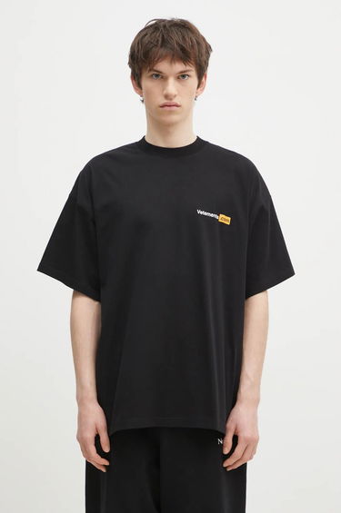 T-shirt VETEMENTS Black '.Com' T-Shirt Sort | UA66TR750B, 2