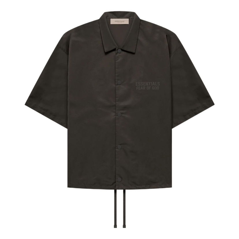 Skjorte Fear of God Essentials Nylon Shirt Sort | FOG-FW22-626