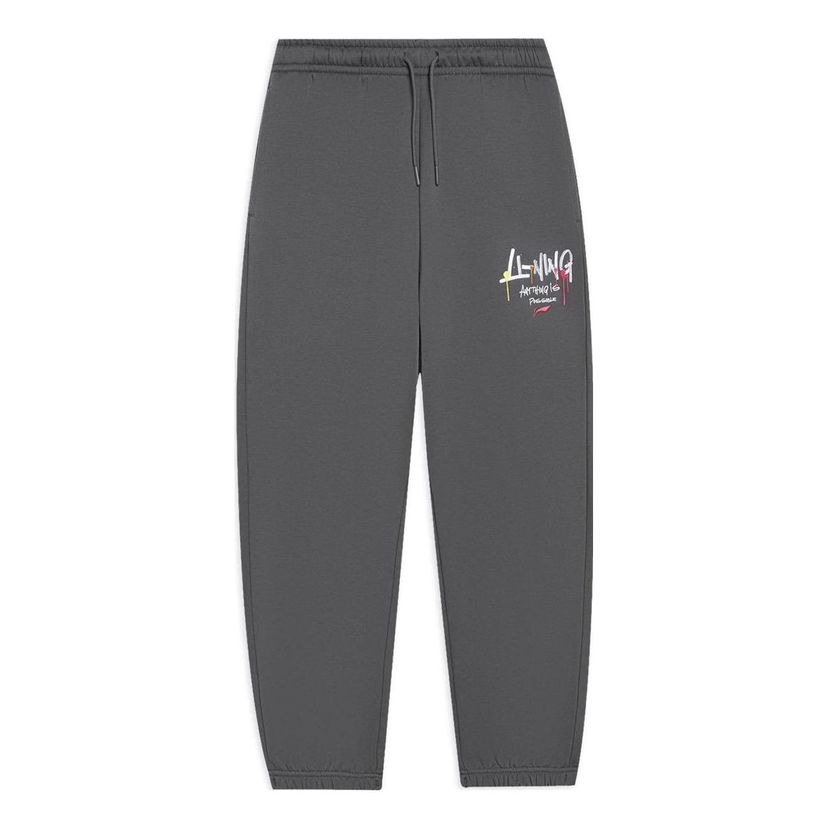 Joggingbukser Li-Ning Graphic Sweatpants Grå | AKLSG67-3