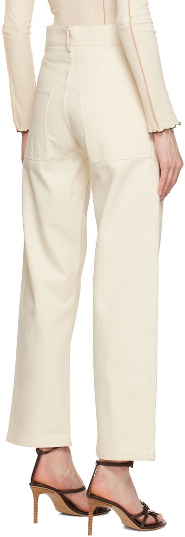 Jeans Baserange Indre High-Rise Straight-Leg Jeans Beige | TRIN-CC-SP23, 2