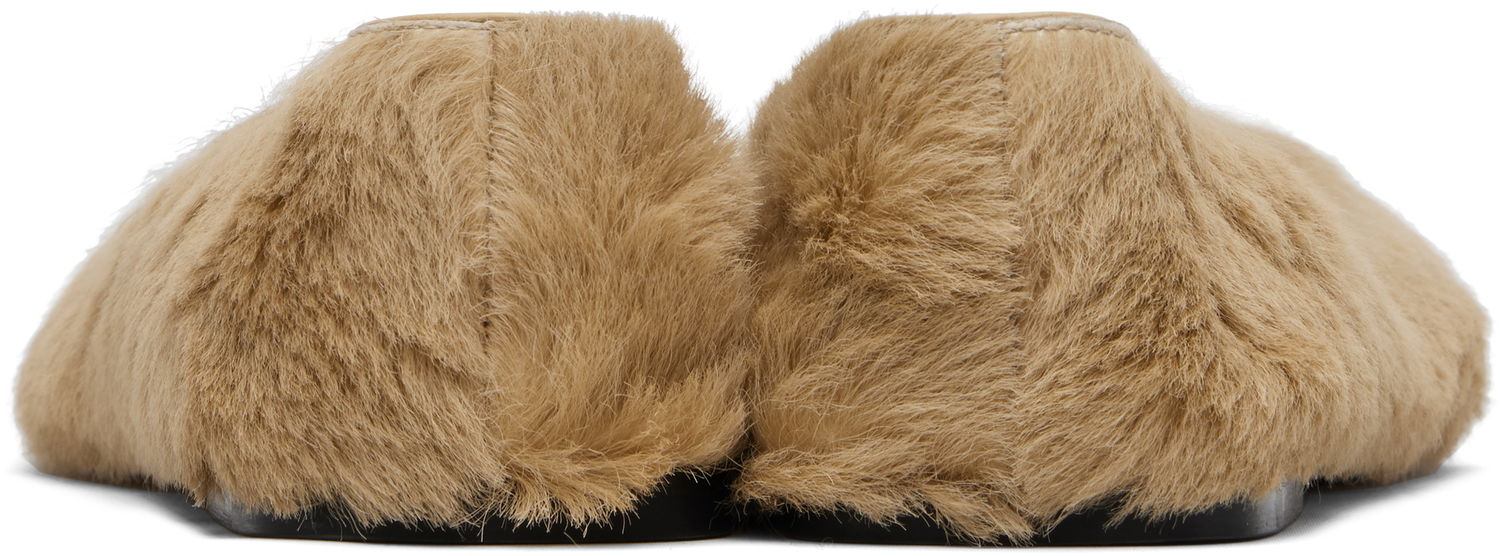 Tøj The Row The Row Square Toe Ballerina Flats Beige | F1598-L316, 1