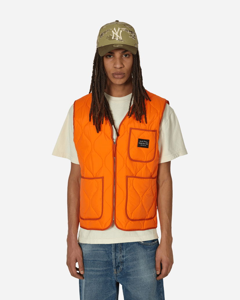 Vest Awake NY Quilted Nylon Shell Vest Orange Orange | 9031853 ORNG