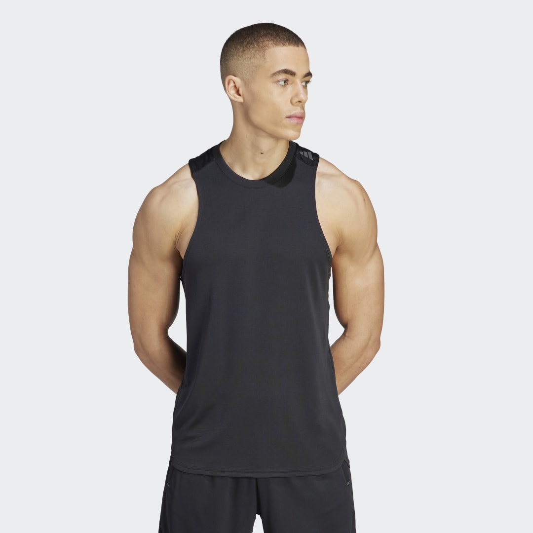 Tanktop adidas Originals Designed for Training HEAT.RDY HIIT Training Tank Top Sort | IM1101, 1