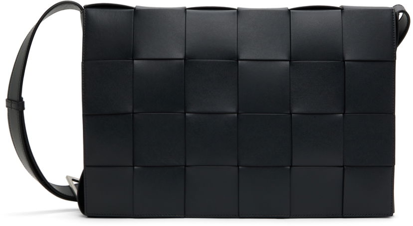 Skuldertaske Bottega Veneta Bottega Veneta Maxi Cassette Shoulder Bag Sort | 778320VB1K0