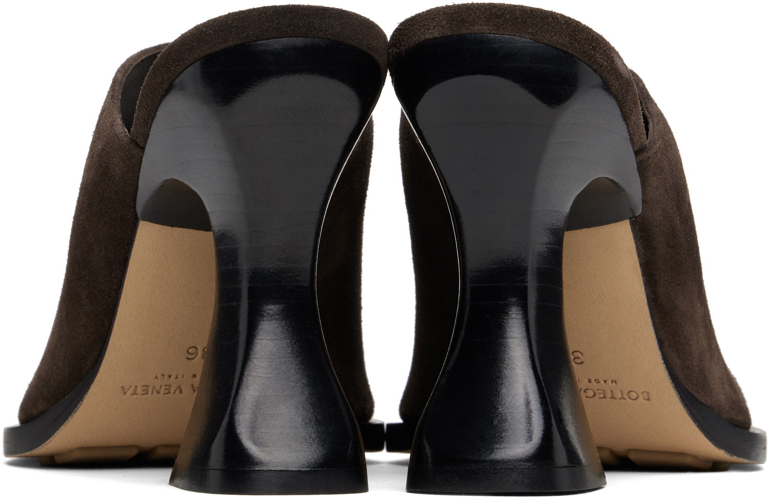 Sneakers og sko Bottega Veneta Bottega Veneta Cha-Cha Suede Mules Brun | 787036 V3QE1, 1