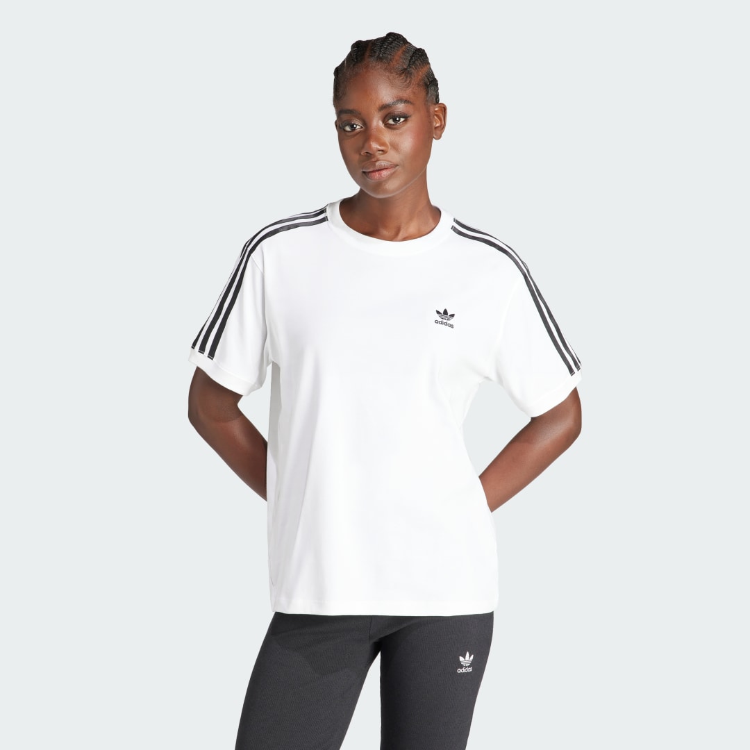 T-shirt adidas Originals 3-Stripes Tee Hvid | IR8051, 1
