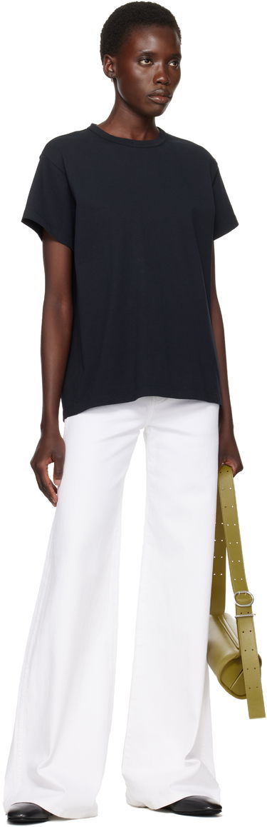 Jeans Khaite Dane High-Waisted Wide-Leg Flared Stretch Jeans Hvid | 1170902100, 3