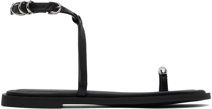 Ring rag & bone Rag & Bone Geo Ring Sandals Sort | WFF24PF038LE38, 0