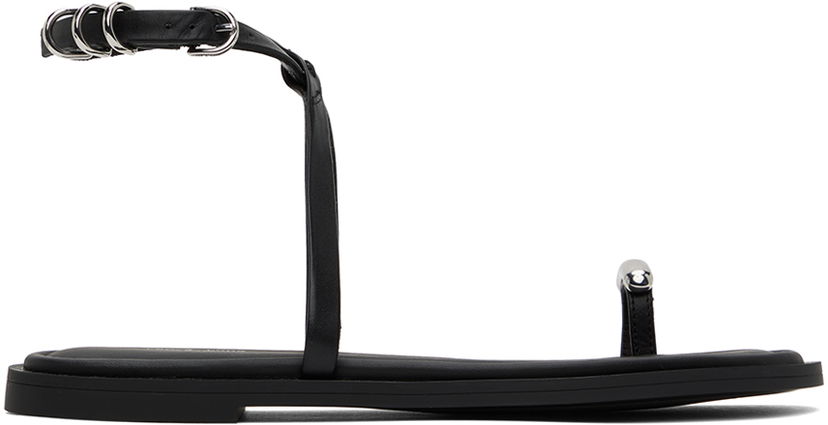 Ring rag & bone Rag & Bone Geo Ring Sandals Sort | WFF24PF038LE38