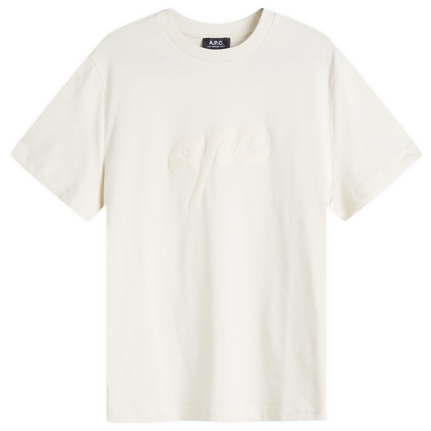 T-shirt A.P.C. Women's Lenny Logo T-Shirt, Size Large Hvid | COHGS-M26504-AAE, 0