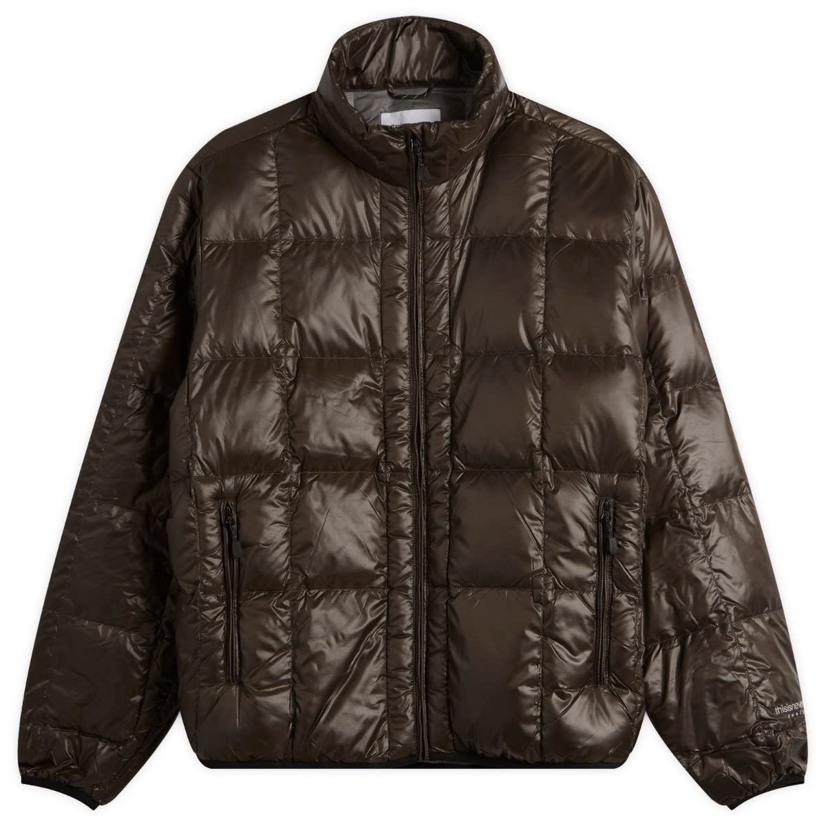 Puffer jakke thisisneverthat PERTEX Light Down Jacket Brun | TN253OOWHS10-BLK, 0