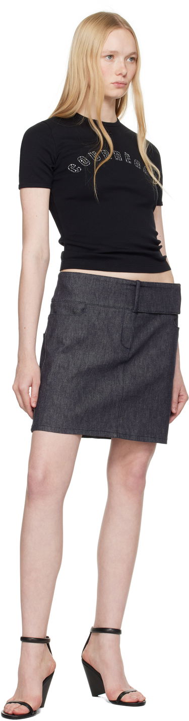 Nederdel Courrèges Courrèges Belted Denim Miniskirt Blå | 225DJU271DE0035, 3