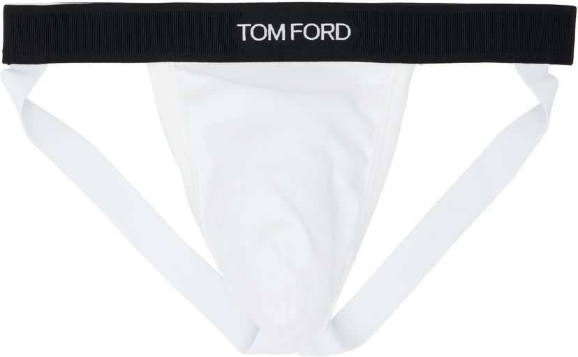 Undertøj og sokker Tom Ford TOM FORD Cotton Jock Strap Hvid | T4LC61040