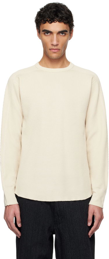 Sweater NANAMICA nanamica Crew Neck Thermal Sweat T-Shirt Beige | S25SH102U, 0
