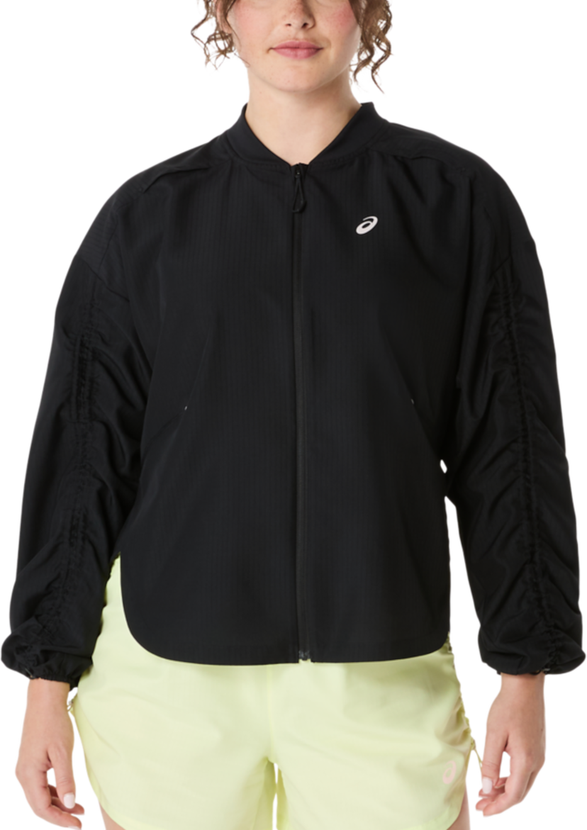 Bomberjakke Asics Nagino Run Adjustable Jacket Sort | 2012d138-002