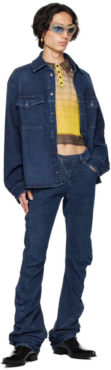 Jakke Ottolinger Ottolinger Denim Buttoned Shirt Blå | 1700408, 3