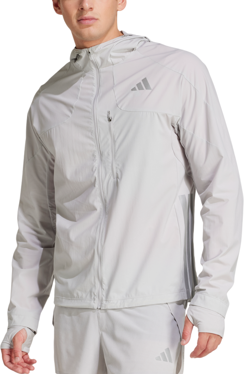 Vindjakke adidas Originals Adizero Ekiden Hooded Jacket Grå | jm7900