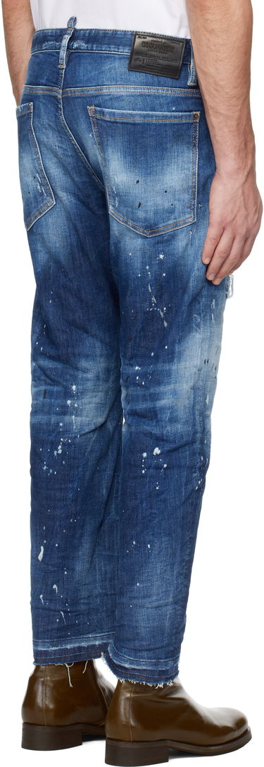 Jeans DSQUARED2 Dsquared2 Medium Ripped Wash Bro Jeans Blå | S74LB1634_S30872, 2